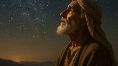 Inicialmente, ele se chamava Abrão, que significa "pai exaltado". Mas mais adiante, Deus muda seu nome para Abraão, que significa "pai de multidões". Isso marca o início de uma nova identidade e missão espiritual