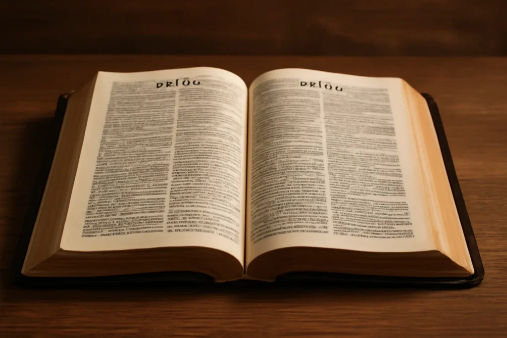 Imagem de uma Bíblia aberta representando o sacerdócio na Bíblia, ilustrando conceitos religiosos e espirituais