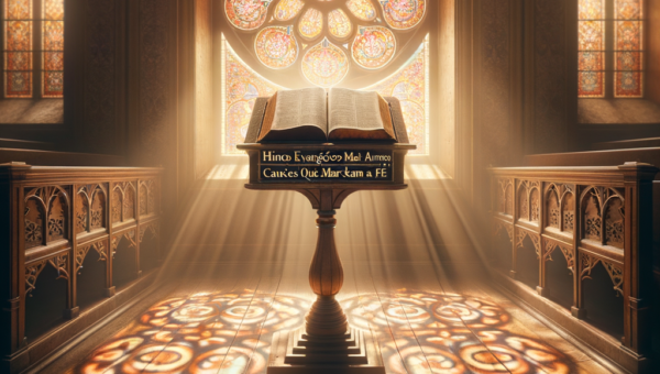 Illustration of Hinos Evangélicos Mais Amados: Canções que Marcaram a Fé