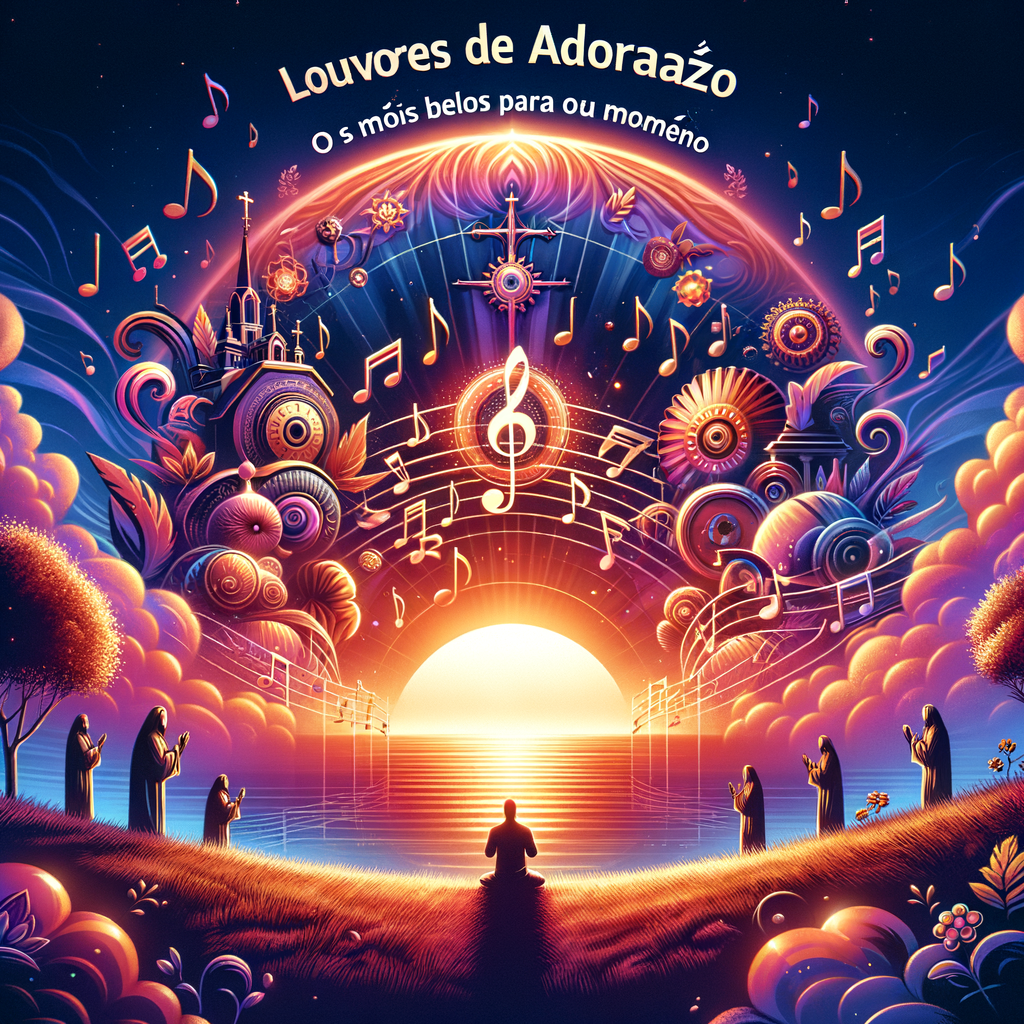 Illustration of Louvores de Adoração: Os Mais Belos para o Seu Momento de Oração