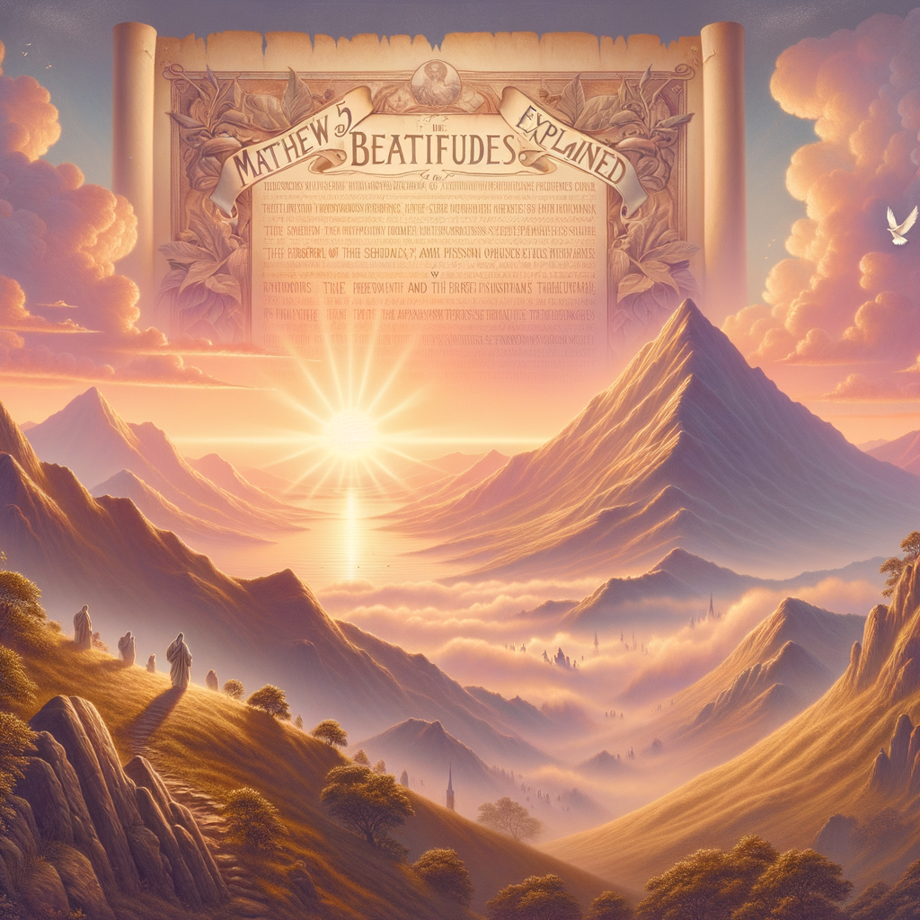 Illustration of Mateus 5 explicado: Sermão do Monte e significado das bem-aventuranças