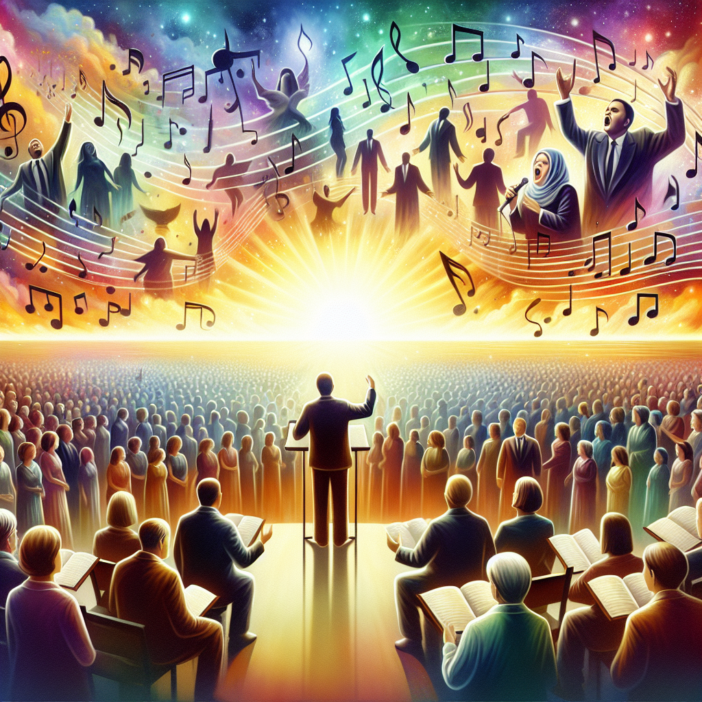 Illustration of Música Evangélica Poderosa: Letras e Melodias Que Renovam a Esperança