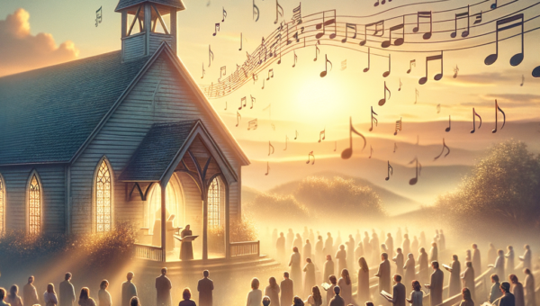 Illustration of Música Evangélica Poderosa: Letras e Melodias Que Renovam a Esperança