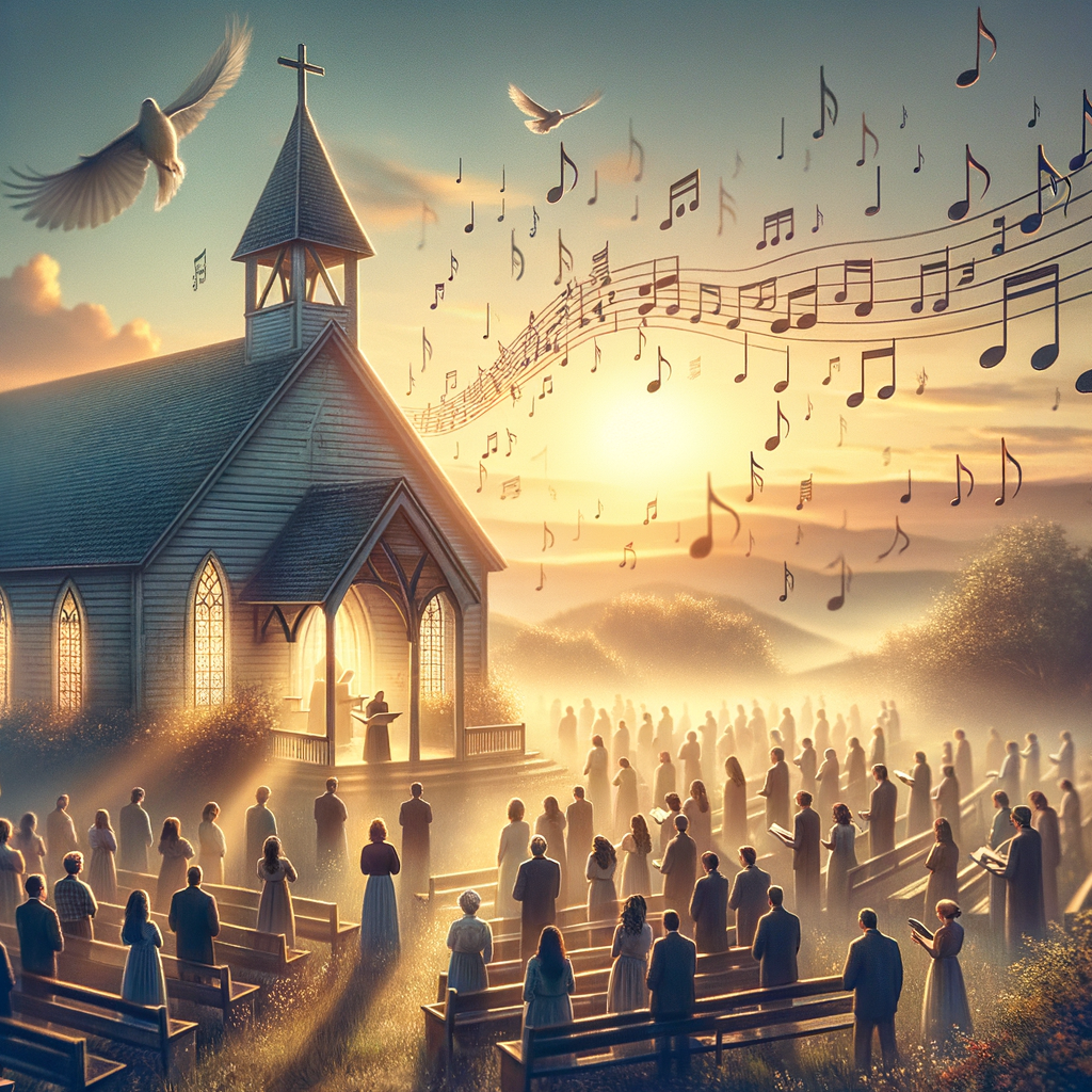 Illustration of Música Evangélica Poderosa: Letras e Melodias Que Renovam a Esperança