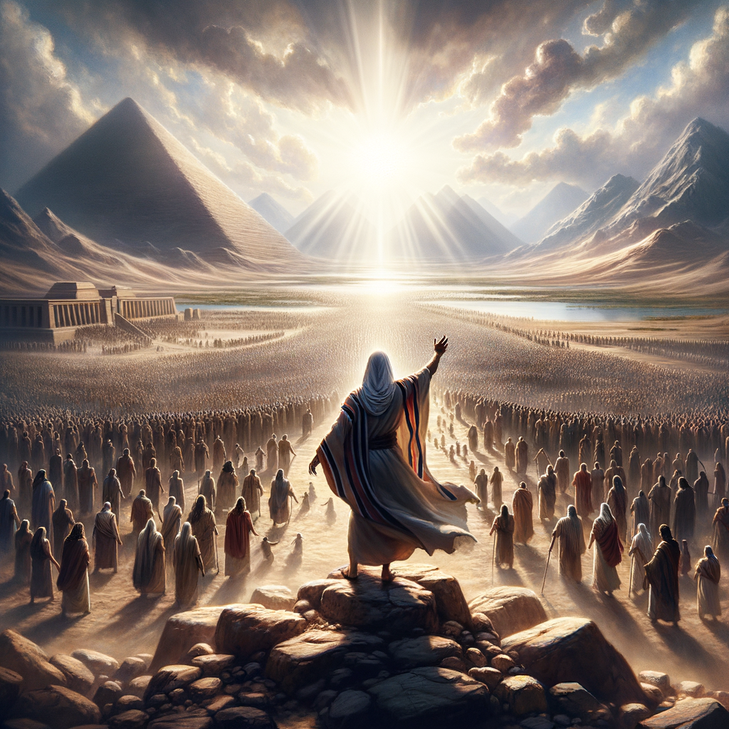 Illustration of Moisés na Bíblia: Como Deus Libertou o Povo de Israel do Egito